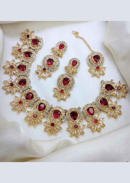 Zircon Necklace Set 007