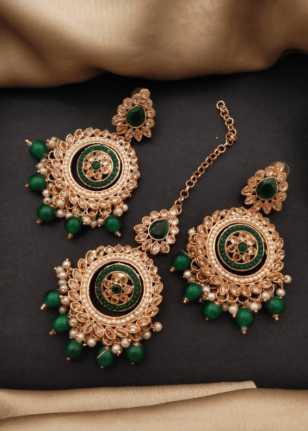 Earrings With Bindiya 010