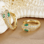 Snake Hoop Earring 016