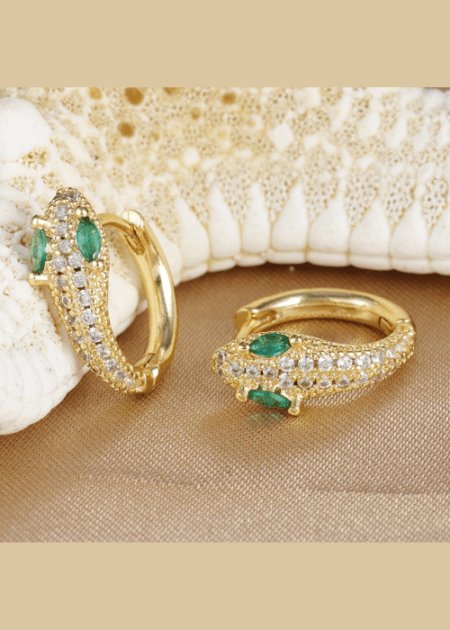 Snake Hoop Earring 016