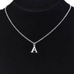 Alphabet Silver Pendant