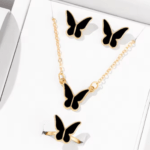 Trendy Butterfly Jewellery Set