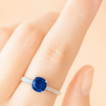 Blue Zircon Ring