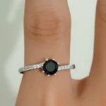 Black Pave Zircon Ring
