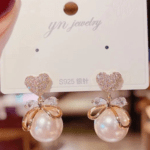 Bead Heart Earrings