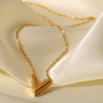 V Shape Heart Pendant