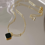 Geometric Square Pendant