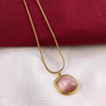 Decent Square Pendant - Pink