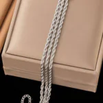 3 Layers Rope Bracelet - Silver