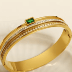 Green Stone Hand Cuff
