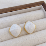 Tear Of Love Studs - White