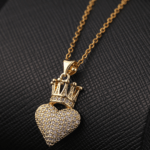 Crown Heart Pendant