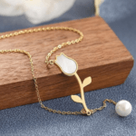 Pearly Rose Pendant