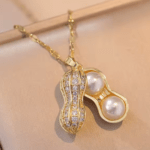 Peanut Pendant - Golden