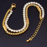 Double Layer Zircon Bracelet