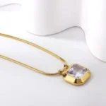 Square Pendant - Silver