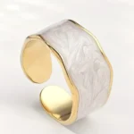 White Wave Ring