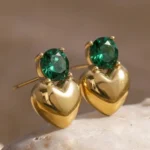 Stone Sweet Heart Studs