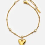 Stony Thin Heart Bracelet