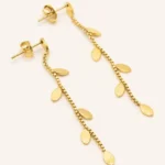 Dangling Leaf Earrings