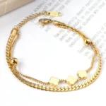Double Layer Clover Bracelet